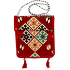 Eleanoras Red Kilim Messenger Festival Bag Bags