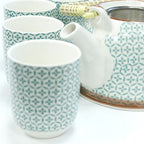 Green Mosaic Herbal Teapot Set