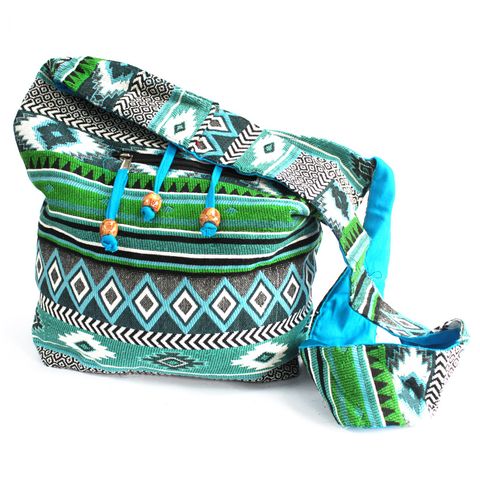 Teal Student  Jacquard Bag