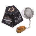 Gold Tigers Eye Raw Crystal Gemstone Tea Strainer