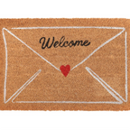 Natural Love Letter Valentine's Day Doormat