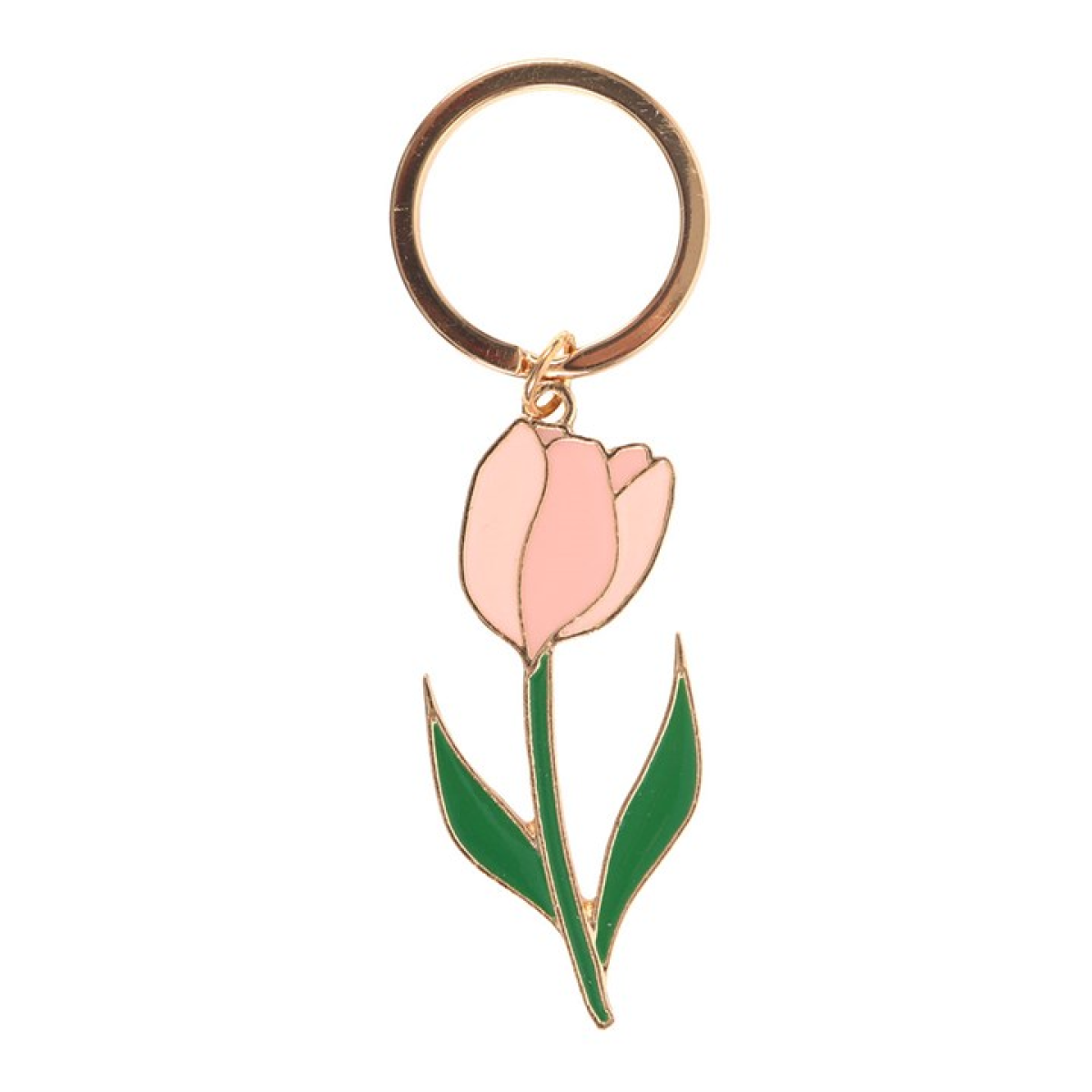 Pink Tulip Keyring