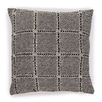 Grey Squares Classic Cushion Cover