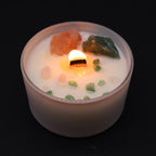 Heart Chakra Crystal Candle
