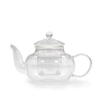 Round Pearl Glass Infuser Teapot  400ml