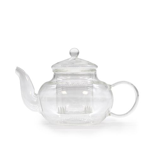 Round Pearl Glass Infuser Teapot  400ml