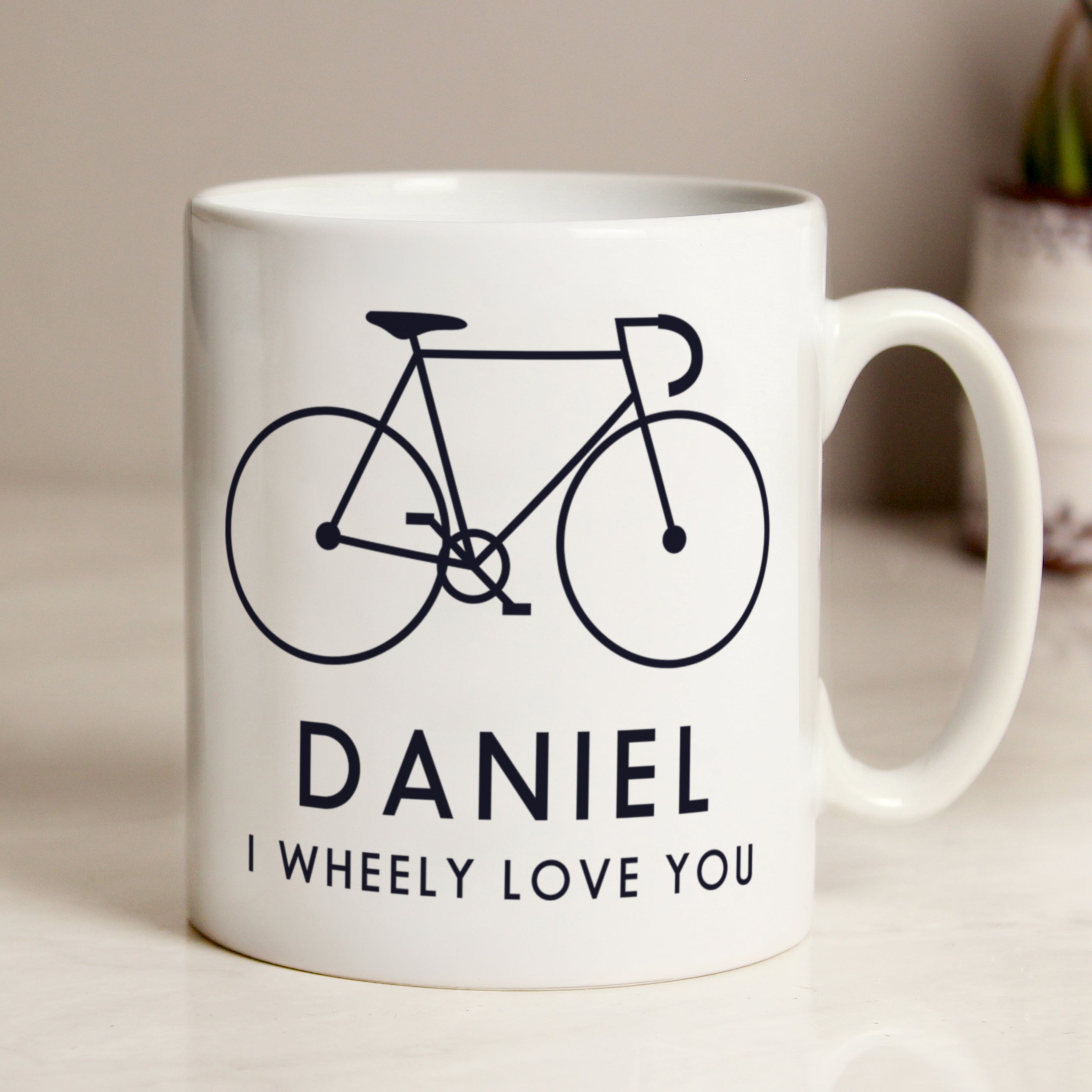 Eleanoras Personalised I Wheely Love You Bike Mug Mugs