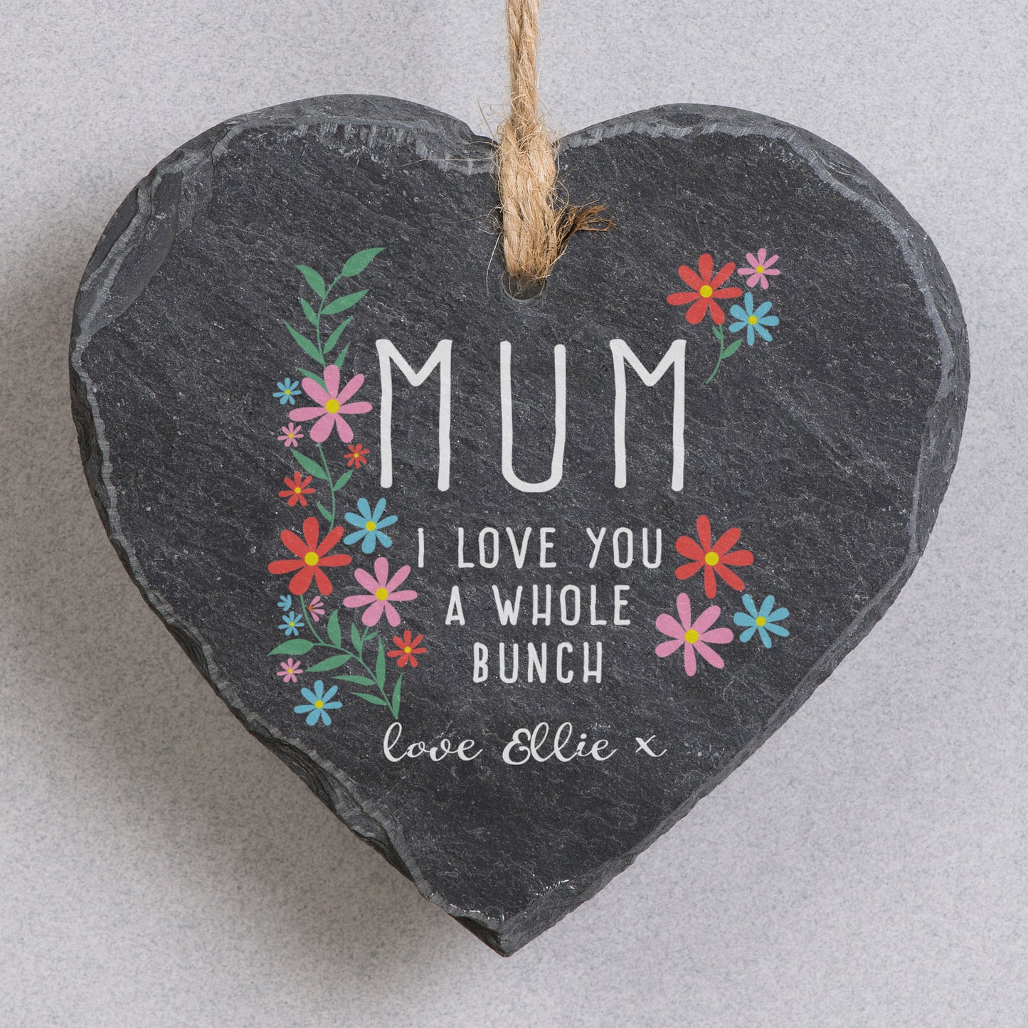 Eleanoras MUM I LOVE YOU HANGING SLATE SIGN Signs & Plaques