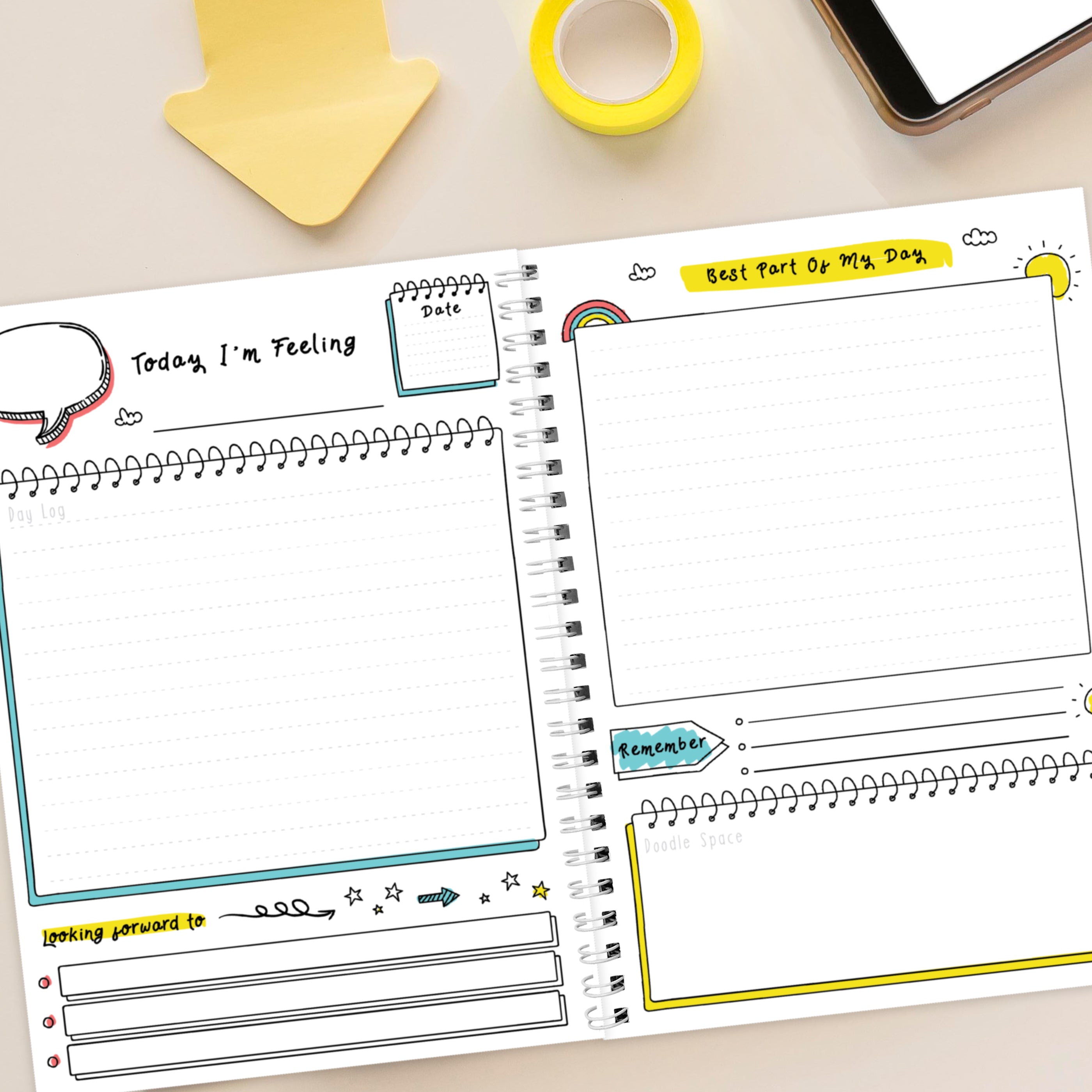 Eleanoras Personalised Mindfulness A5 Journal Stationery