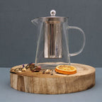 Tower Shape Glass Infuser Teapot 750ml
