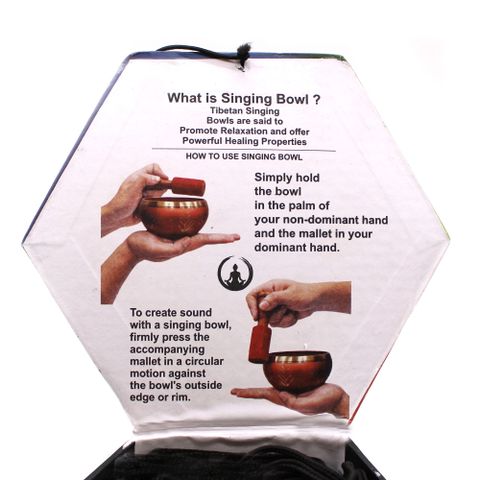 Yoga Moves  White/Blue  Singing Bowl Set