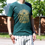 Hamsa Green Stone Washed T-Shirt Medium