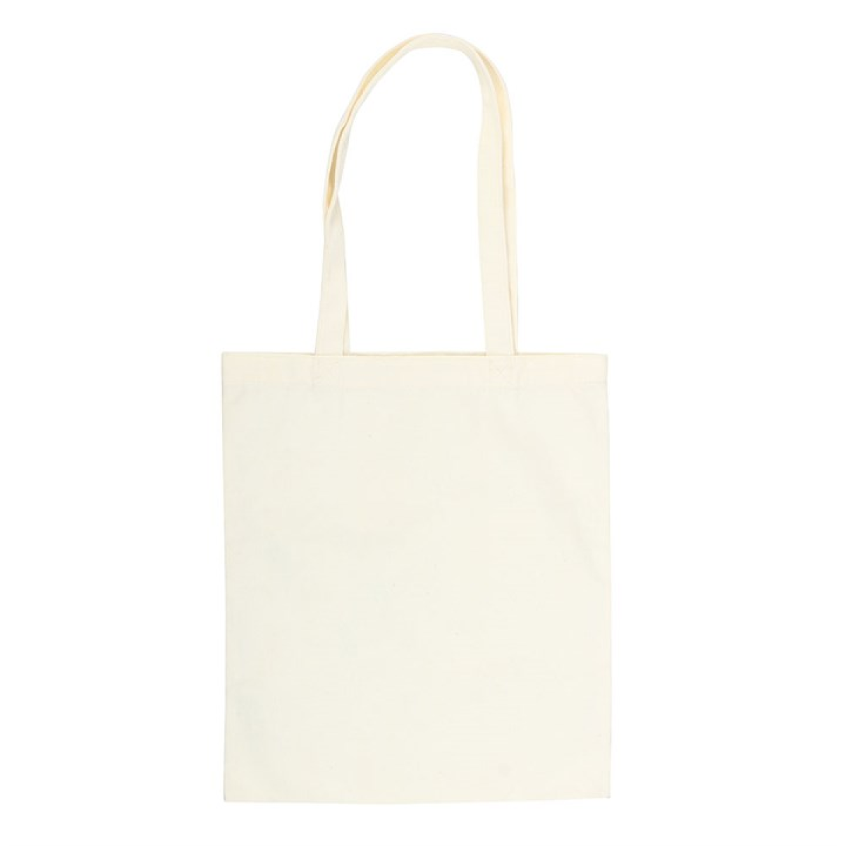 Cream Folk Print Polycotton Tote Bag