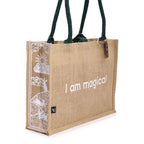 I am Magical Hop Hare Jute Big Bag