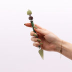 Green Adventurine  Happiness Shiva Lingam Magic Wand