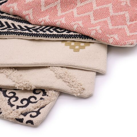 Cream Lux Criss-Cross Classic Cushion Cover