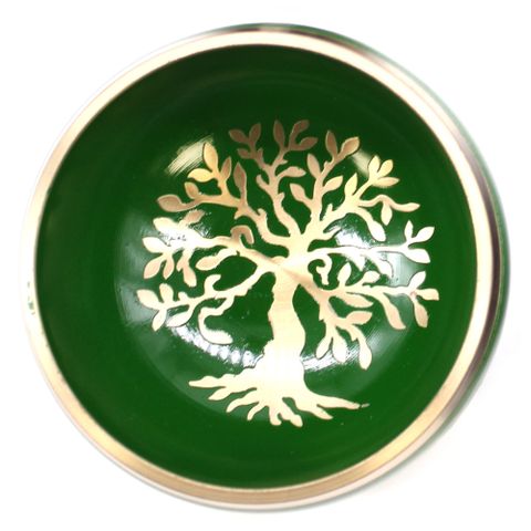 Tree of Life Green Singing Bowl Set
