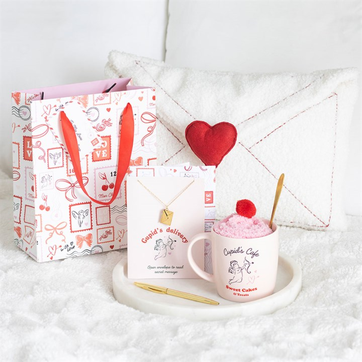 Valentine Postage Stamp Print Gift Bag