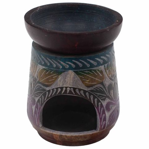 Elephant Five Colours Large Soapstone Oil Burner