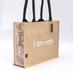 I am Rare Hop Hare Jute Big Bag