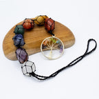 Tree of Life Hanging Chakra Stone  Pendant