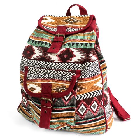 Chocolate Jacquard Backpack