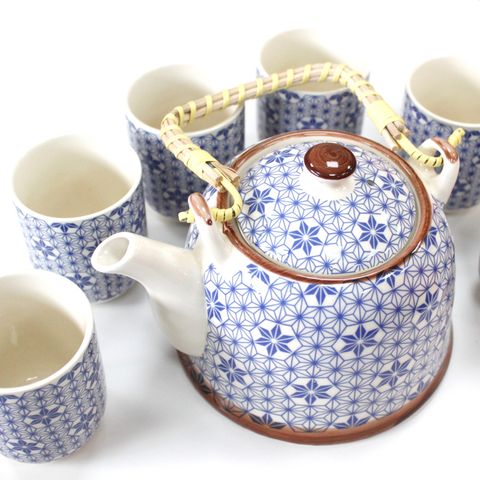 Blue Star Herbal Teapot Set
