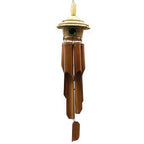 Round Seagrass Bird Box with Chimes