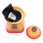 Orange Earth Temple Teapot Set & Three Cups