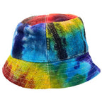 Tiedye Patched Hemp & Cotton Boho Festival Hat