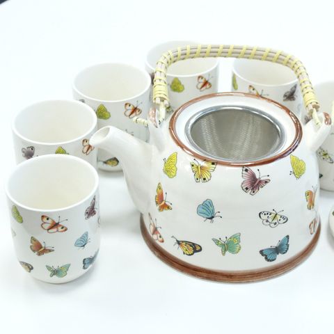 Butterflies Herbal Teapot Set