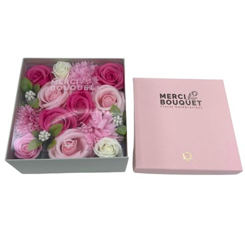 Baby Blessings  Pinks Square Box
