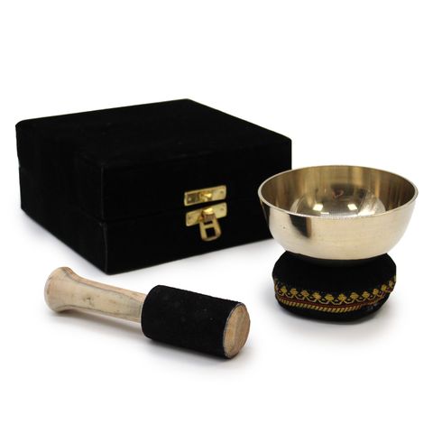 Brass Singing Bowl Gift Set  9cm