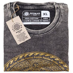 Chakra Dark Grey  Stone Washed T-Shirt X Large