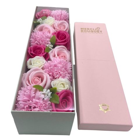 Baby Blessings Pinks Soap Flowers Long Box