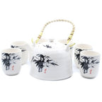 White Stone Oriental Herbal Teapot Set
