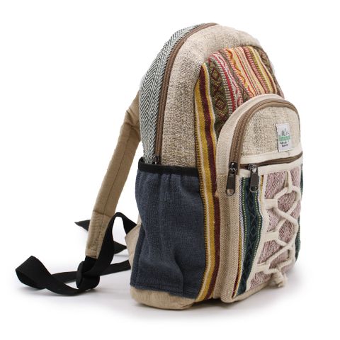 Rope & Pockets Style Small Backpack