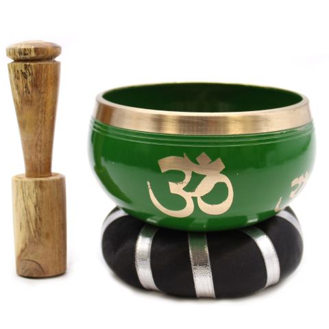 Tree of Life Green Singing Bowl Set