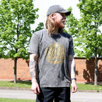 XLarge Stone Washed T-Shirt - Hamsa - Dark Grey