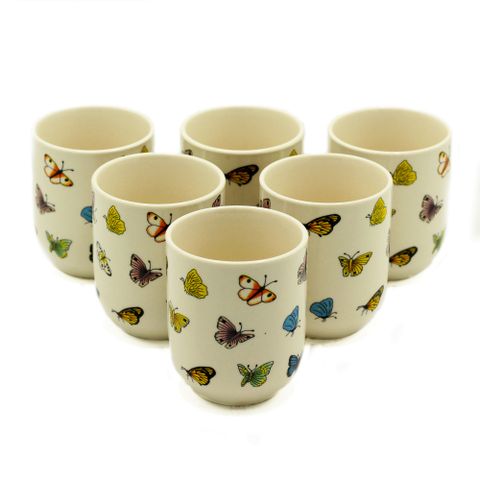 Butterflies Herbal Tea Cups