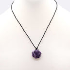 Lepidolite Laced Gemstone Hexagon Pendant