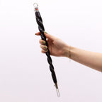 Extra Large Twisted Wood and Rock Quartz Wand
