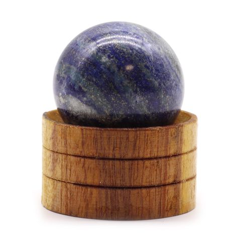 Afghan Lapis  Gemstone Sphere with Stand 40mm
