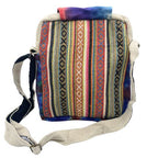 Tie Dye Hemp Messenger Bag Two Zip