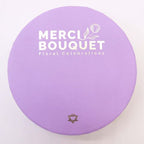 Lavender Rose & Carnation Soap Flower Round Box