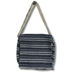 Blue Strips Soft Banjar Laptop Bag