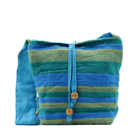 Spring Meadows Green & Blue Nepal Sling Bag