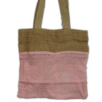 Rose Pure Soft Jute and Cotton Mesh Bag