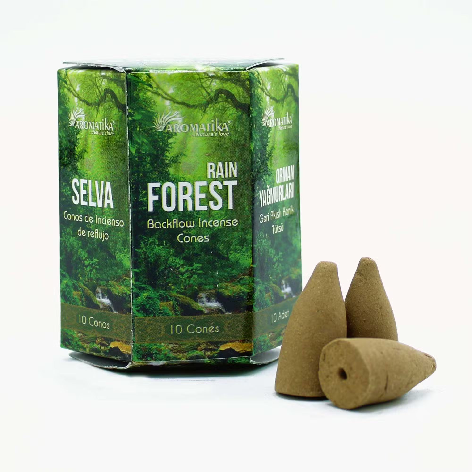 Rain Forest Pack of 10 Masala Backflow Incense