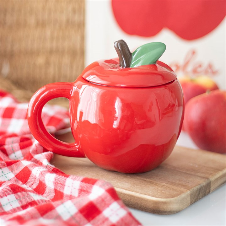 Eleanoras Apple Shaped Lidded Mug 